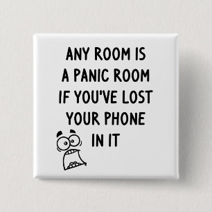 Panic Room 2 Inch Square Button