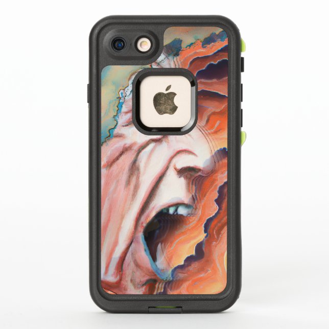 Panic Waves Oil Painting LifeProof iPhone Case (Back)