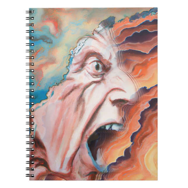 Panic Waves Oil Painting Notebook (Front)
