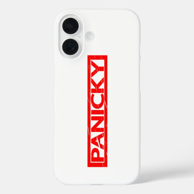 Panicky Stamp Case-Mate iPhone Case (Back)