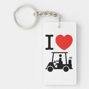 Panier de golf I Heart (Love)