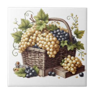 Panier de raisins Imprimer Carreaux