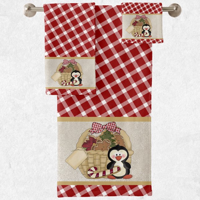 Panier de vacances rétro Pingouin Cute (Créateur téléchargé)