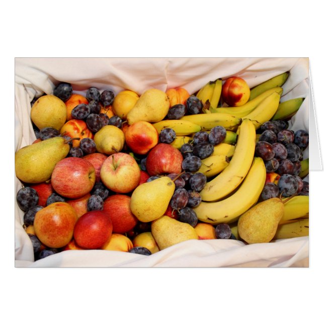 Panier plein de fruits (Devant horizontal)