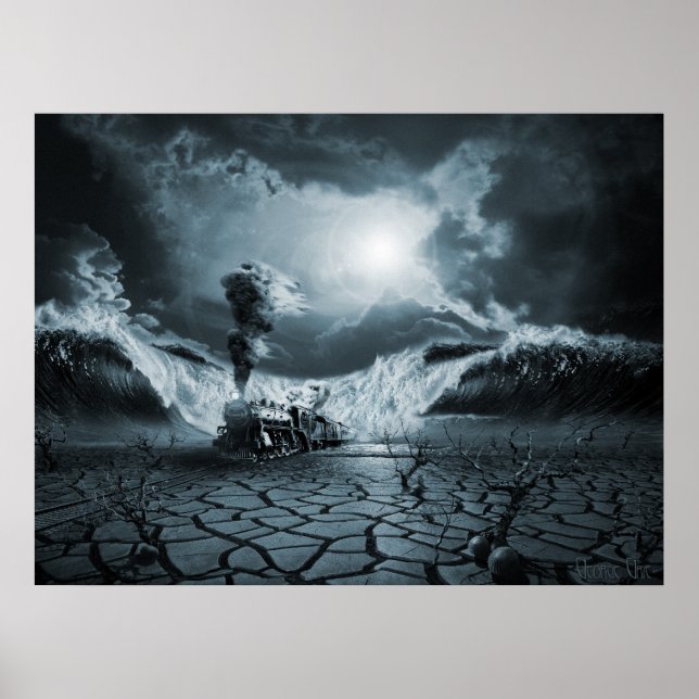 Panique Attaque ou anxiété PTSD, affiche surréalis (Devant)