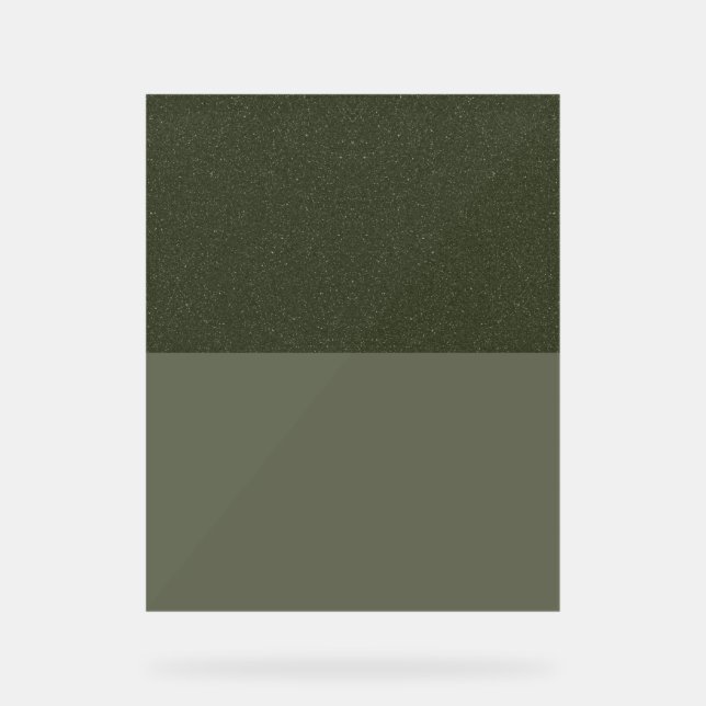 Panneau acrylique en mousse verte texturée - Perso (Recto)