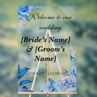 Panneau acrylique Mariage personnalisé 24 pouces x