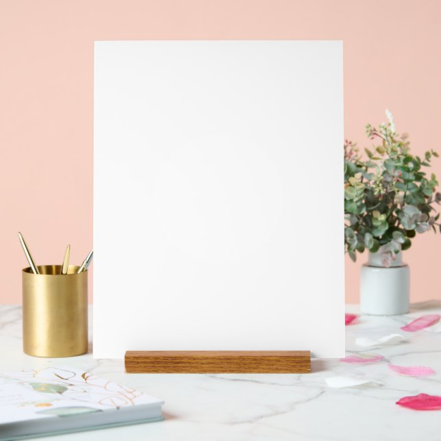 Panneau acrylique personnalisé 11" x 14", avec blo (Mariage)