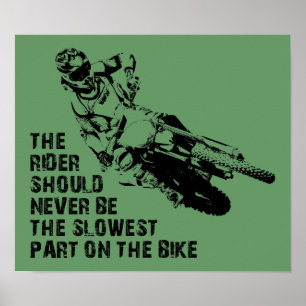 Panneau Affiche Fun Poster Moto Cross Moto Dirt Sl