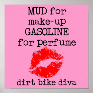Panneau Affiche Motocross Diva Moto Cross Dirt