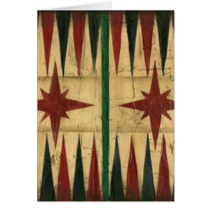 Panneau antique de jeu de backgammon par le