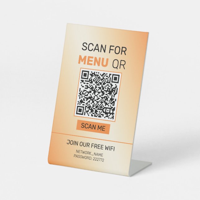 Panneau Arrière - plan orange et beige (Recto)