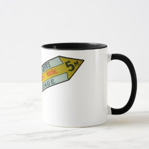 Panneau automobile vintage #3 Mug