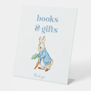 Panneau Baby shower Peter Rabbit Livres et Cadeaux