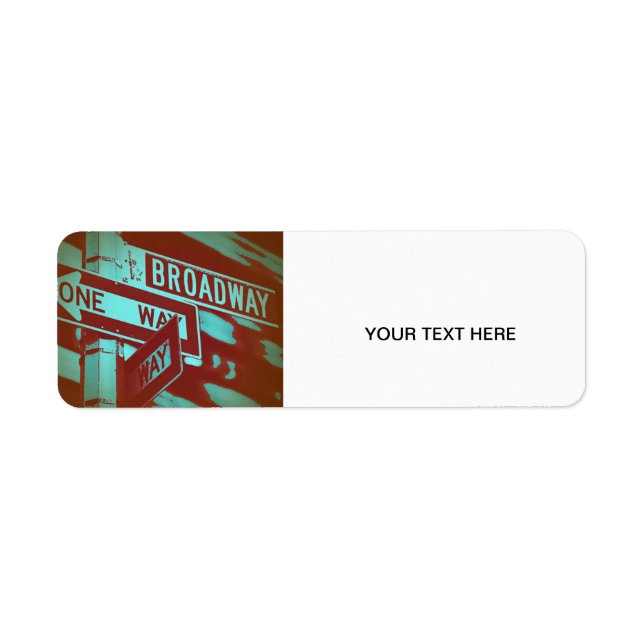 Panneau Broadway (Devant)