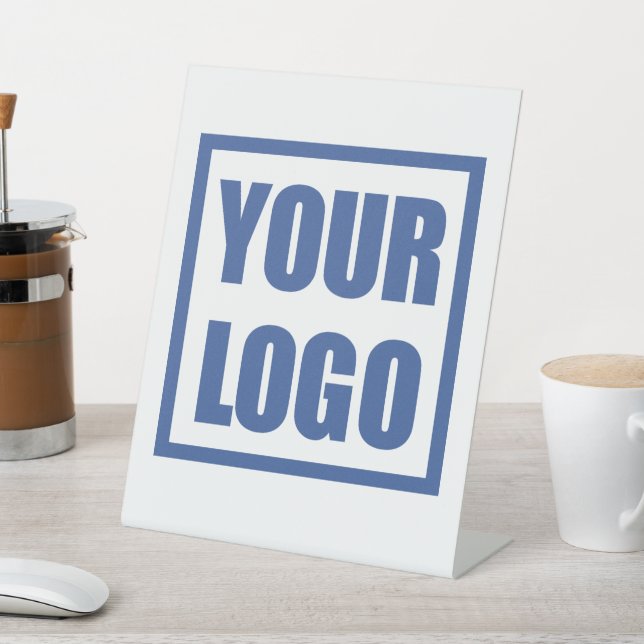 Panneau Bureau du logo de l'entreprise blanc (In SItu)