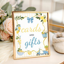 Panneau Cartes et Cadeaux Ciao Baby Lemon