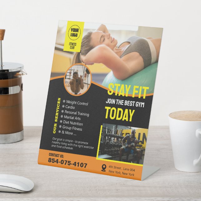 Panneau central des services de gym (In SItu)