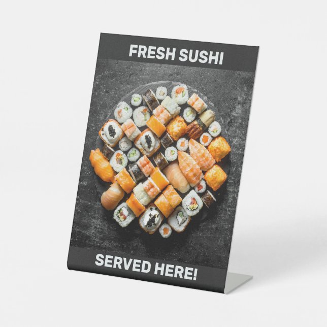 Panneau central du plateau de sushi personnalisé (Recto)