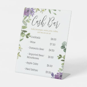 Panneau central Lavender Eucalyptus Cash Bar