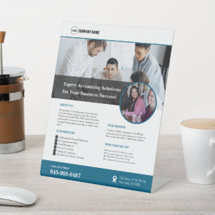 Panneau central personnalisé des services de compt