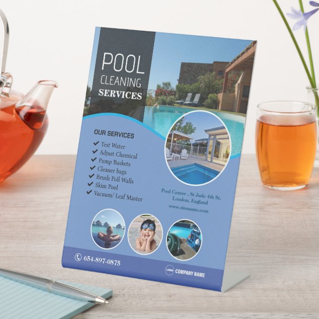 Panneau central Services de nettoyage de piscine (In SItu)