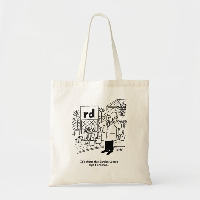 Panneau Centre du jardin. Sac amusant (Devant)