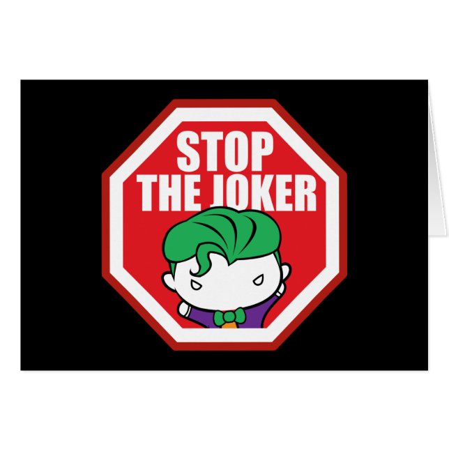 Panneau Chibi "Stop The Joker" (Devant horizontal)