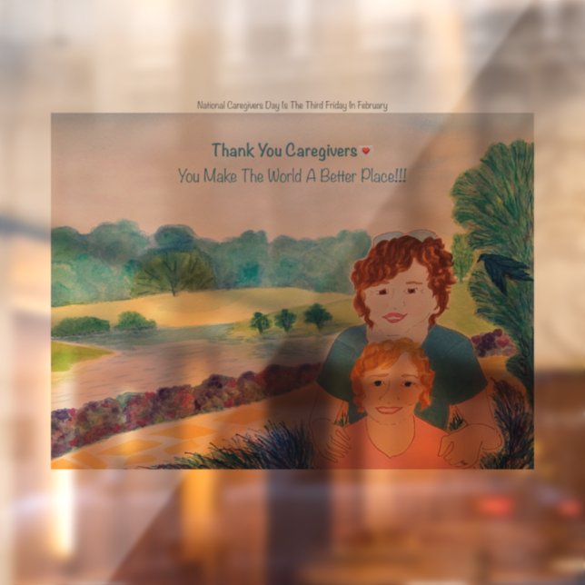 Panneau Clôture de la fenêtre des aidants Mercis (Feuille 2)