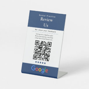 Panneau Code QR Avis   Avis Google   Dentiste 