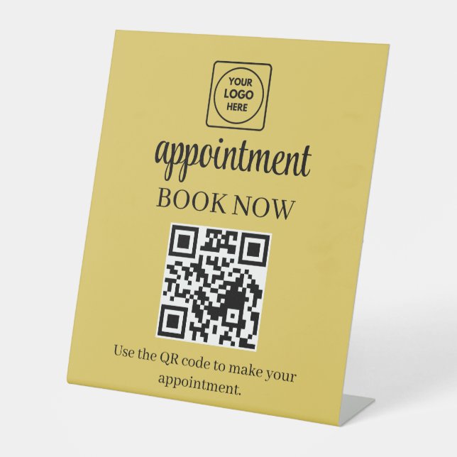 Panneau d'affichage de code QR de réservation de r (Recto)