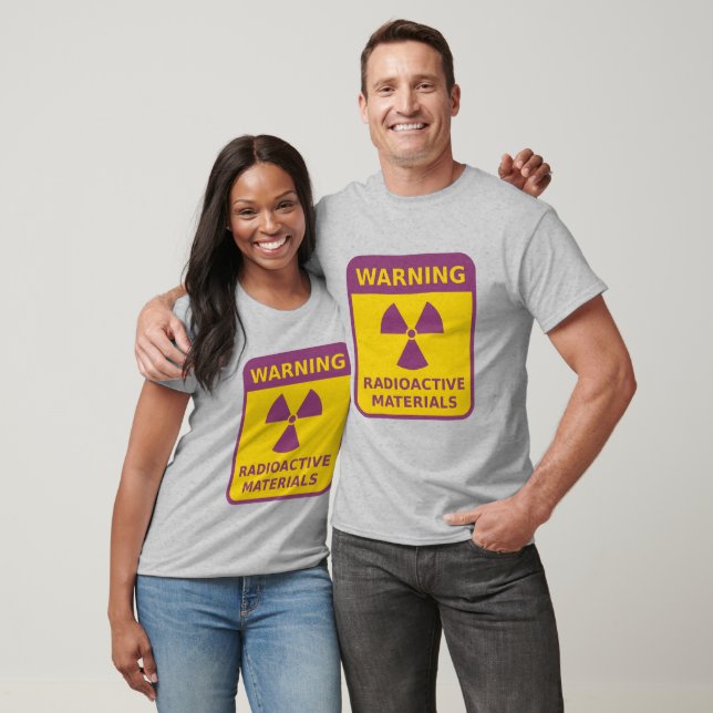 Panneau d'avertissement de radiation T-shirt (Unisexe)