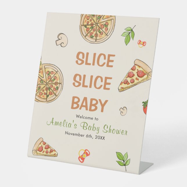 Panneau de Baby shower Piédestal pour bébé en tran (Recto)