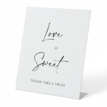 Panneau de bar à desserts de mariage minimaliste «