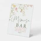 Panneau de bar Mimosa de prairie estivale de fleur