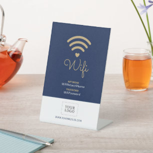 Panneau de bienvenue avec mot de passe Wifi pour l