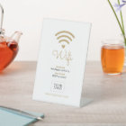 Panneau de bienvenue avec mot de passe Wifi pour l