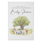 Panneau de bienvenue Baby shower d'aquarelle Pooh
