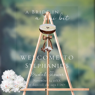 Panneau de bienvenue clair pour une baby shower Es