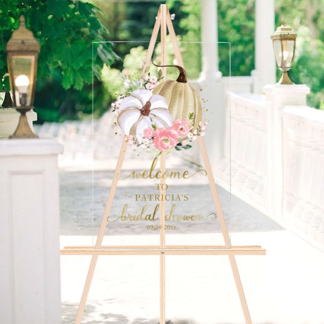 Panneau de bienvenue de mariage automnal avec verd (Créateur téléchargé)