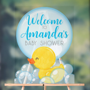 Panneau de bienvenue en acrylique pour Baby Shower