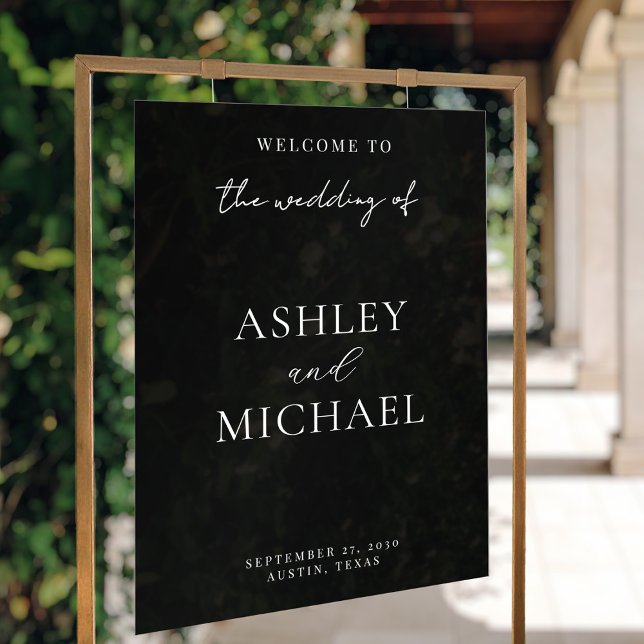 Panneau de bienvenue en acrylique pour mariage min (Créateur téléchargé)