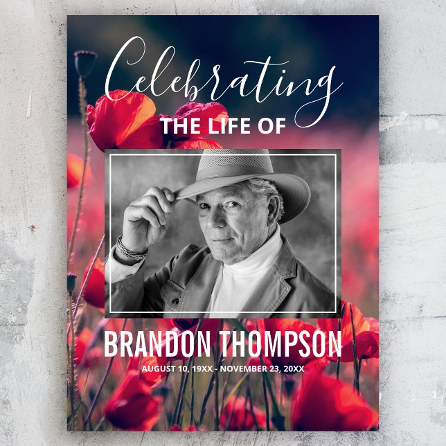 Panneau de bienvenue funéraire Affiche de souvenir (Créateur téléchargé)