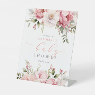 Panneau de bienvenue pour Baby Shower fille bébé e