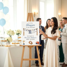 Panneau de bienvenue pour Baby Shower Little Slugg