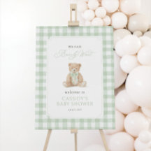 Panneau de bienvenue pour Baby Shower Teddy Bear S