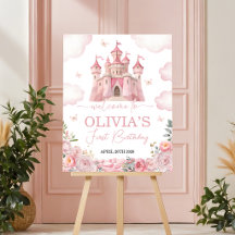 Panneau de bienvenue pour château de princesse 16x