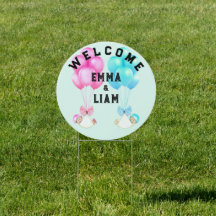 Panneau de bienvenue pour des jumeaux