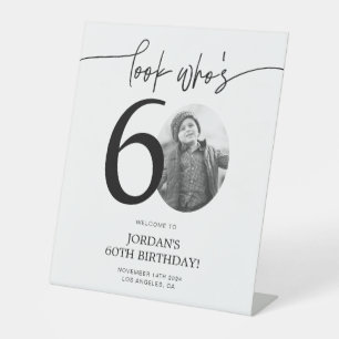 Panneau de bienvenue pour les 60 ans Regardez qu