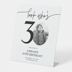 Panneau de bienvenue pour un 30e anniversaire   Re